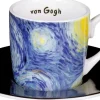 4 Espressotassen mit Künstlermotiven nach van Gogh