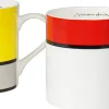 2 Kaffeebecher mit Künstlermotiven von Mondrian