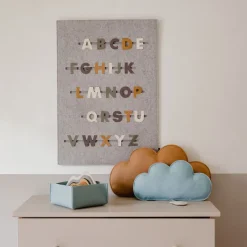 ABC-Wandbild aus Filz