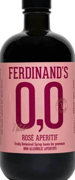 Alkoholfreier Rosé Aperitif Ferdinand's 0,0 Cordial