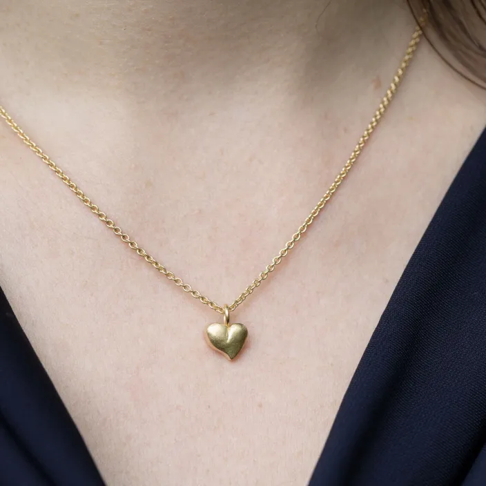 Anhänger Herz, Silber vergoldet