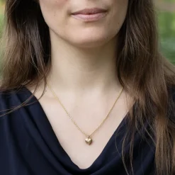 Anhänger Herz, Silber vergoldet