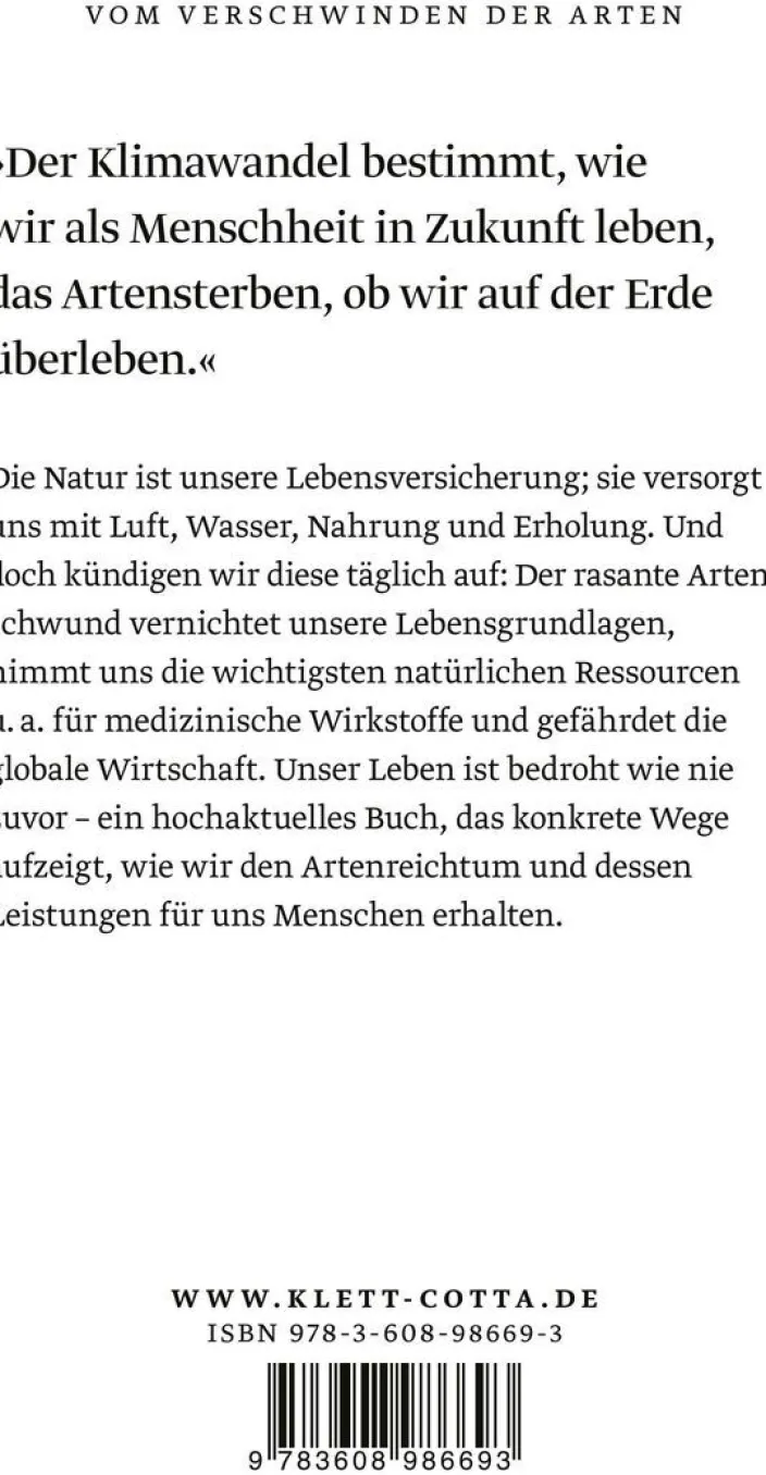 Bauer, Friederike: Vom Verschwinden der Arten