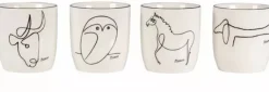 Becherset »Animaux« nach Picasso