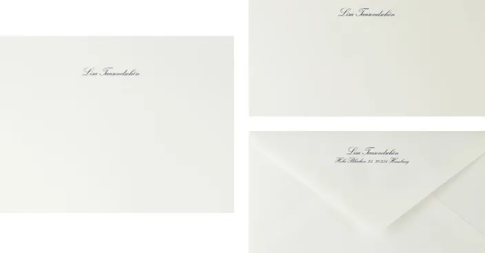 Briefpapier Miniformat, Dunkelblau