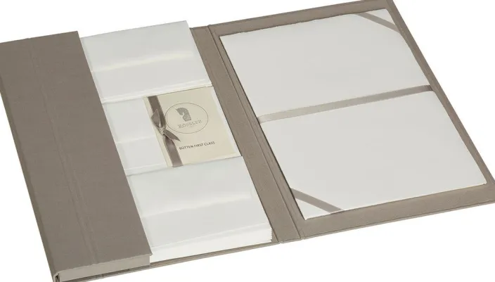 Briefpapiermappe mit edlem Büttenpapier