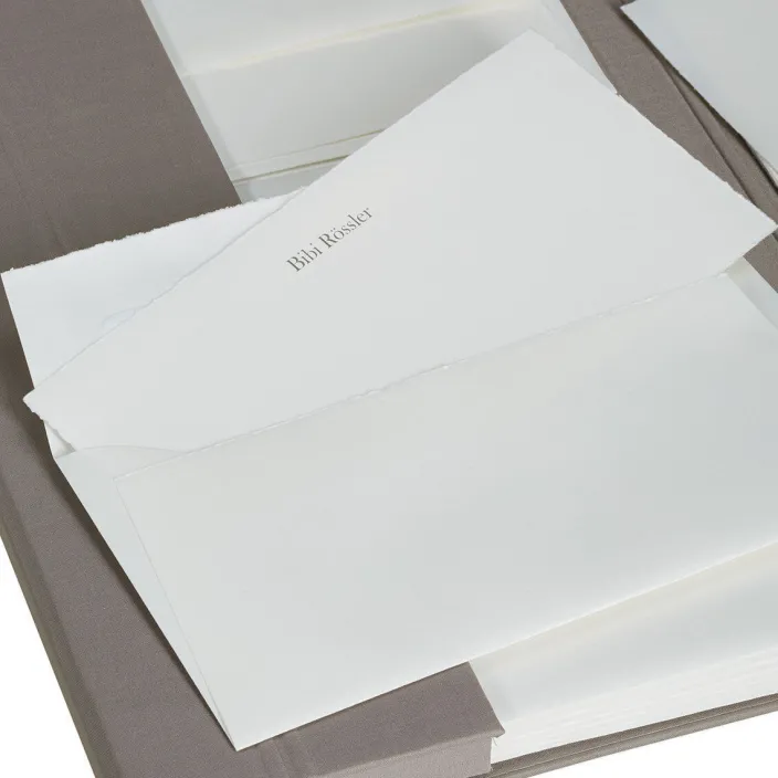 Briefpapiermappe mit edlem Büttenpapier