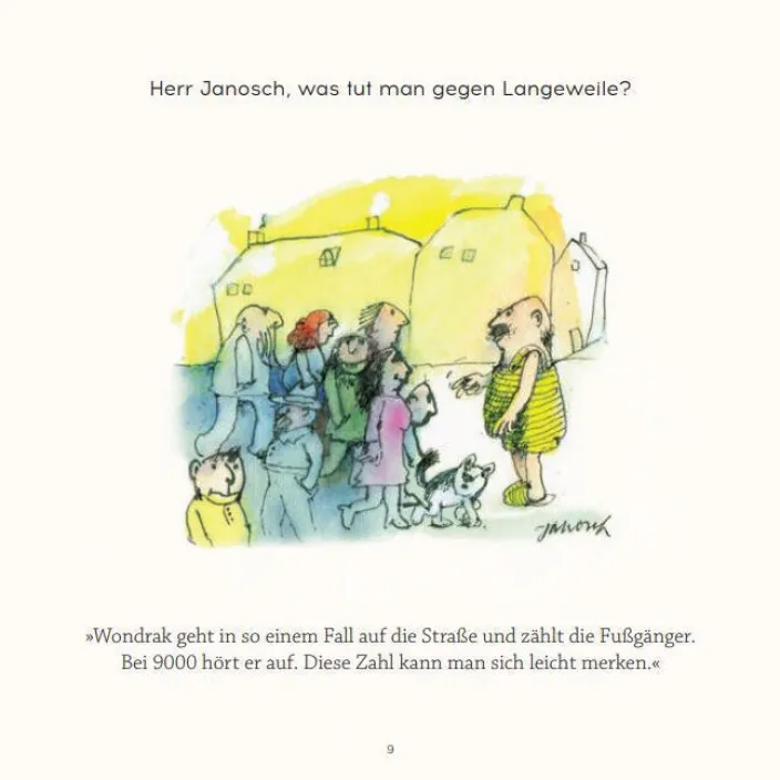 Buch Wondrak: Herr Janosch, was hilft gegen Langeweile im Alter?