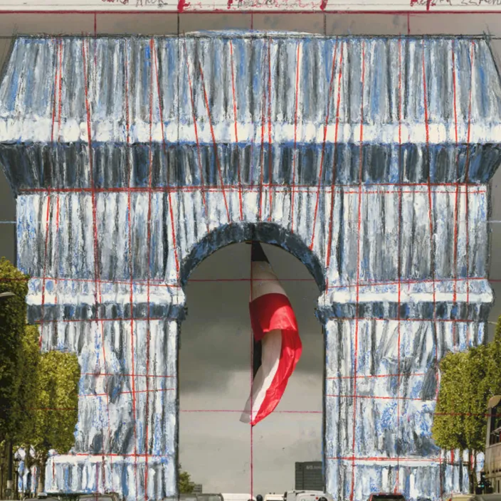 Christo: Arc de Triomphe IV, Project for Paris