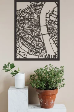 Citymap »Köln« aus Holz