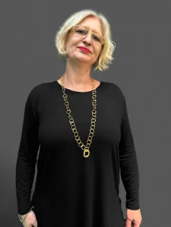 Collier »Double«, Silber vergoldet