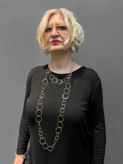 Collier »Goldring« aus vergoldetem Silber