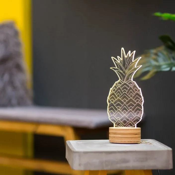 3D-Lampe #Pineapple