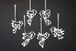 6er-Set Porzellanvögel