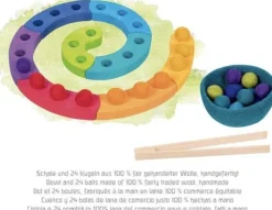 Farbsortierspiel und Adventsspirale