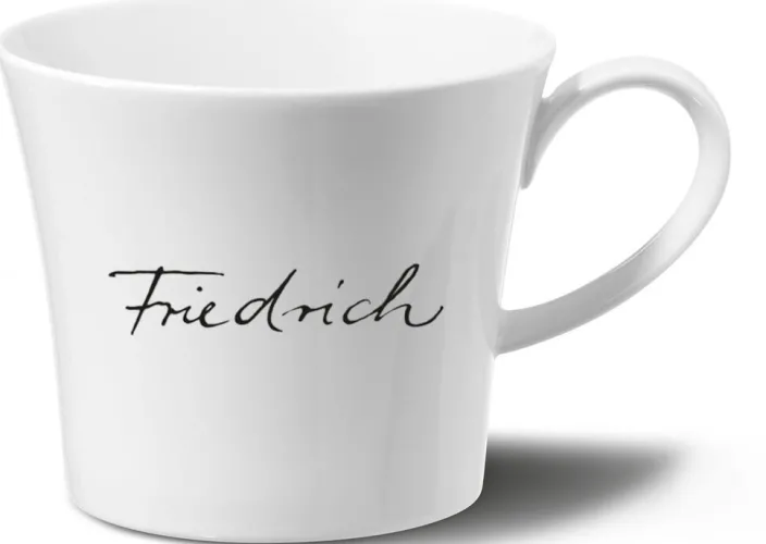 Frühstückstasse »Berlin« von KPM, Schriftart Sententia