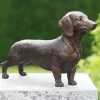 Gartenskulptur »Dackel« aus Bronze