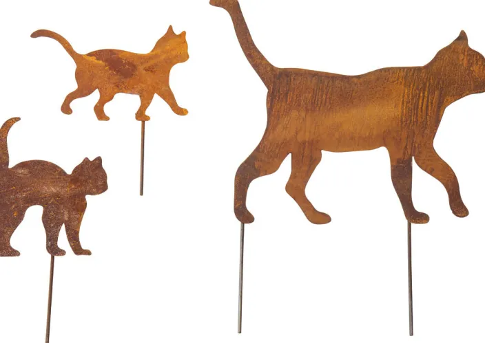 Gartenstecker »Katzenfamilie«, 3er-Set