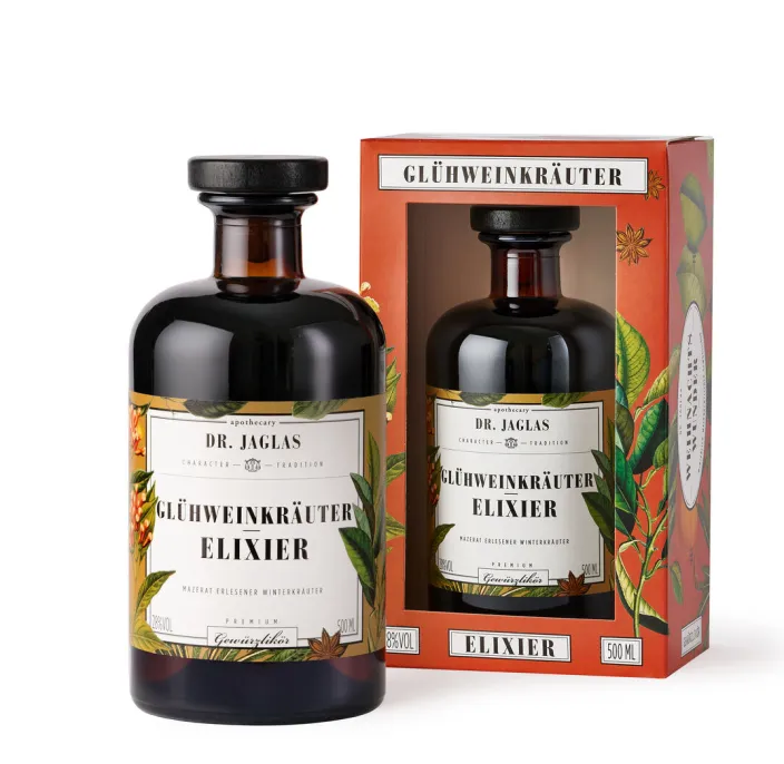 »Glühweinkräuter-Elixier« (Gewürzlikör)
