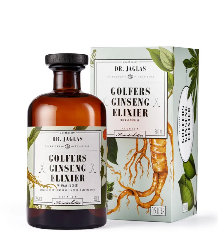 »Golfers Ginseng-Elixier« (Kräuterbitter)