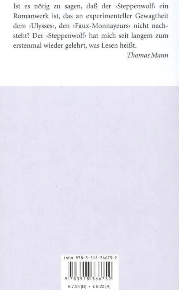 Hesse, Hermann: Der Steppenwolf