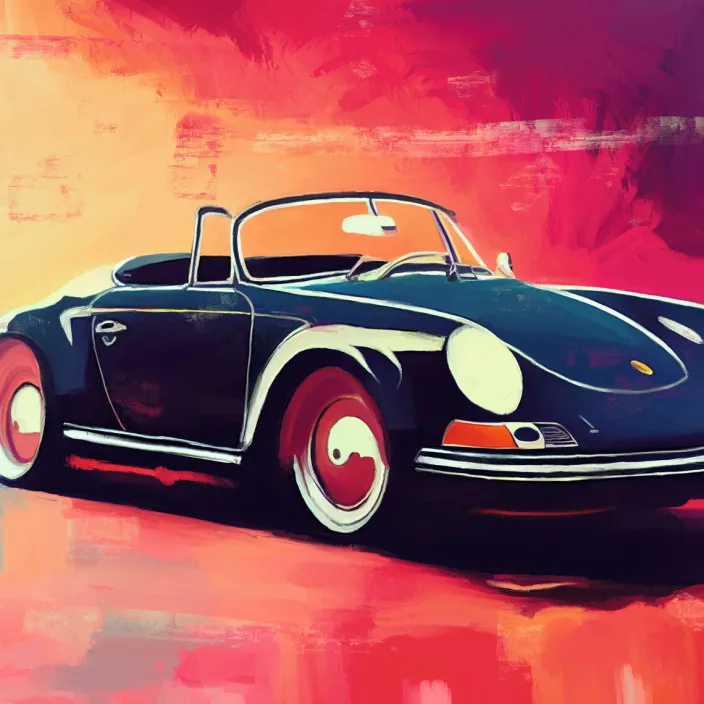 Holger Mühlbauer-Gardemin: Bild »Porsche 356 Speedster« (2022)