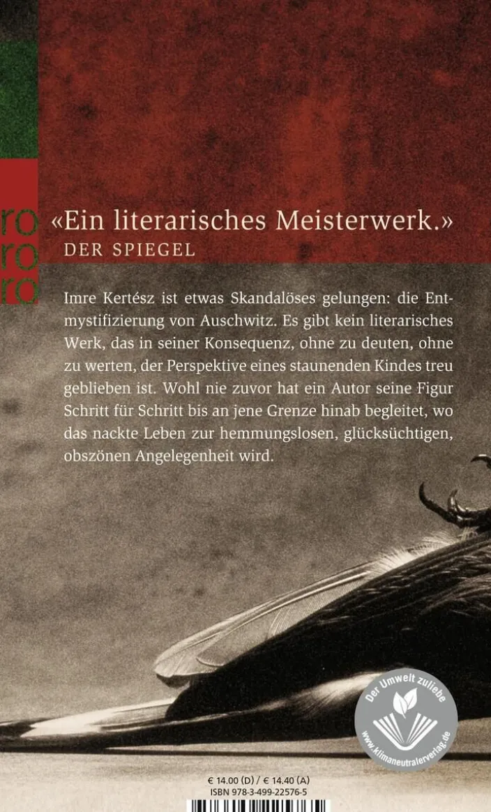 Kertesz, I: Roman eines Schicksallosen