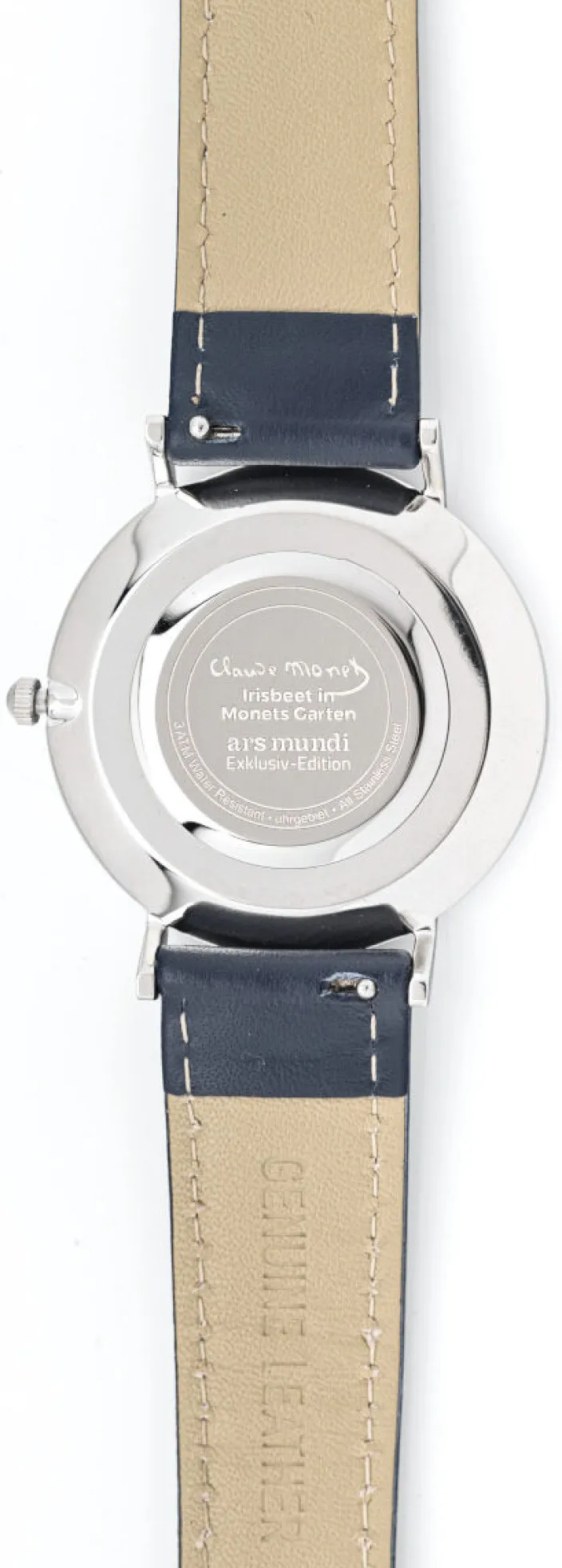 Künstler-Armbanduhr »Monet - Irisbeet in Monets Garten«