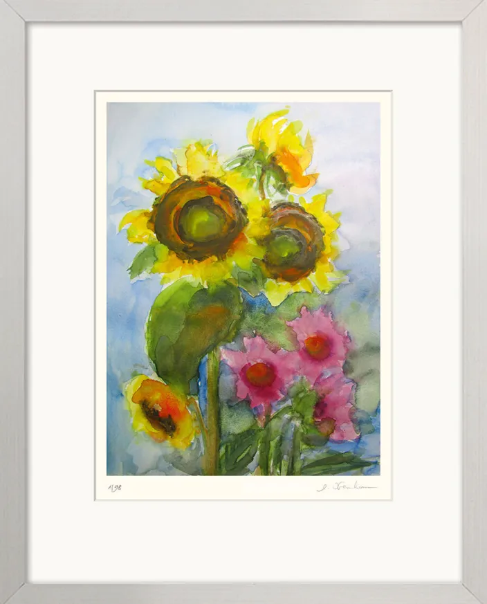 Kremkau, Christine: 4 Blumenbilder im Set