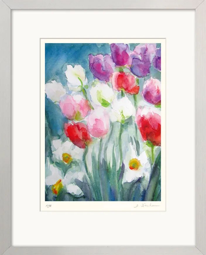 Kremkau, Christine: 4 Blumenbilder im Set