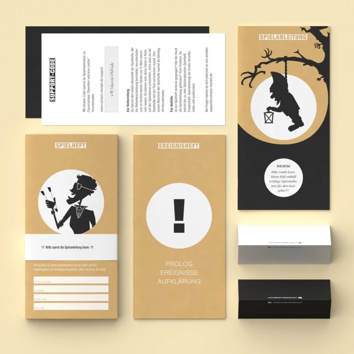 Krimi-Dinner Spiel »Dauercamper, Dosenbier und eine Leiche«