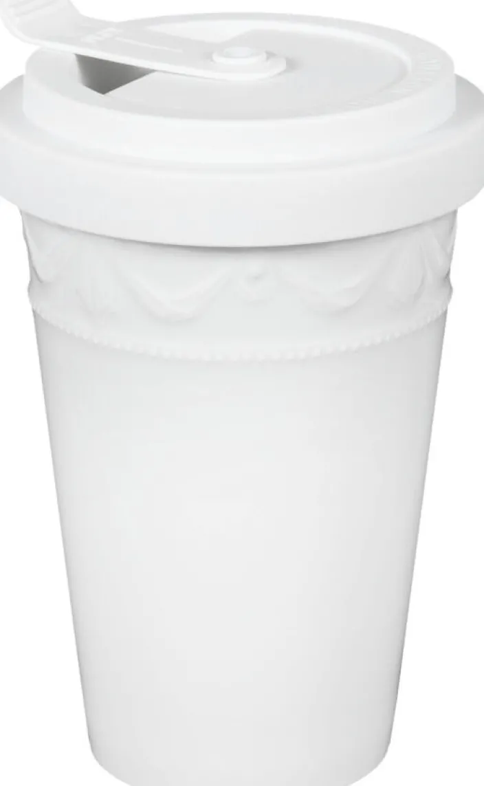 »Kurland KPM to go«, weiß mit Namenszug