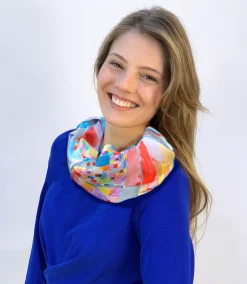 Loopschal nach Paul Klees »Südliche Gärten«