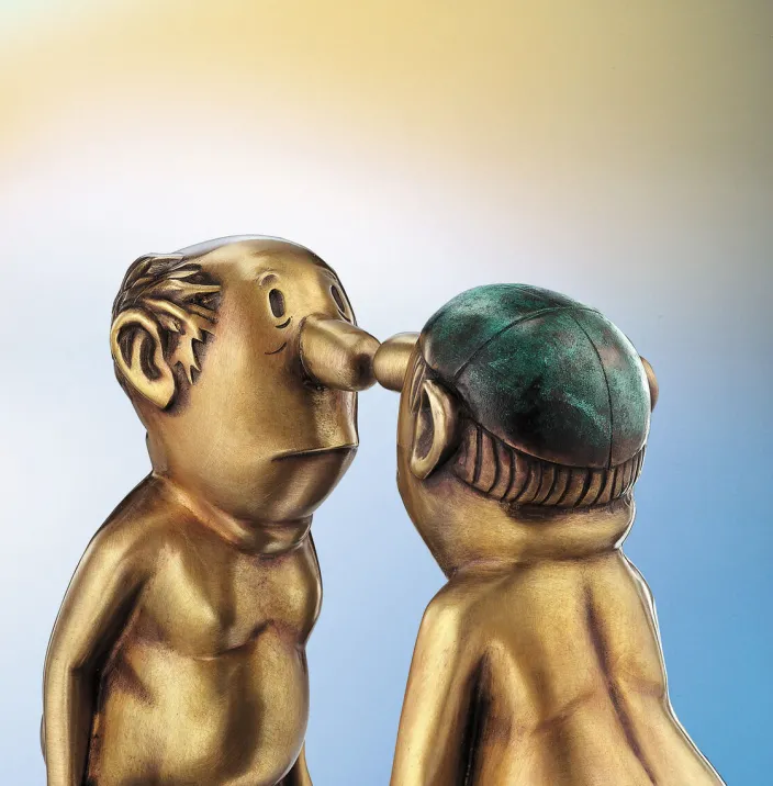 Loriot: Skulptur »Herren im Bad«