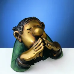 Loriot: Skulpturen »Die drei Charakterköpfe« in Bronze