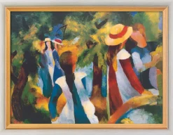 Macke, August: »Mädchen unter Bäumen«, 1914