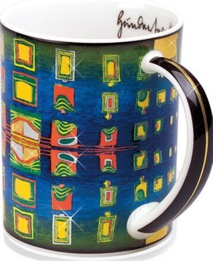 Magic Mug »Windows' Homesickness«, nach Friedensreich Hundertwasser