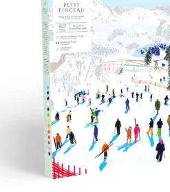 Malen-nach-Zahlen-Set »Skifahren in den Bergen« von Katie Smith