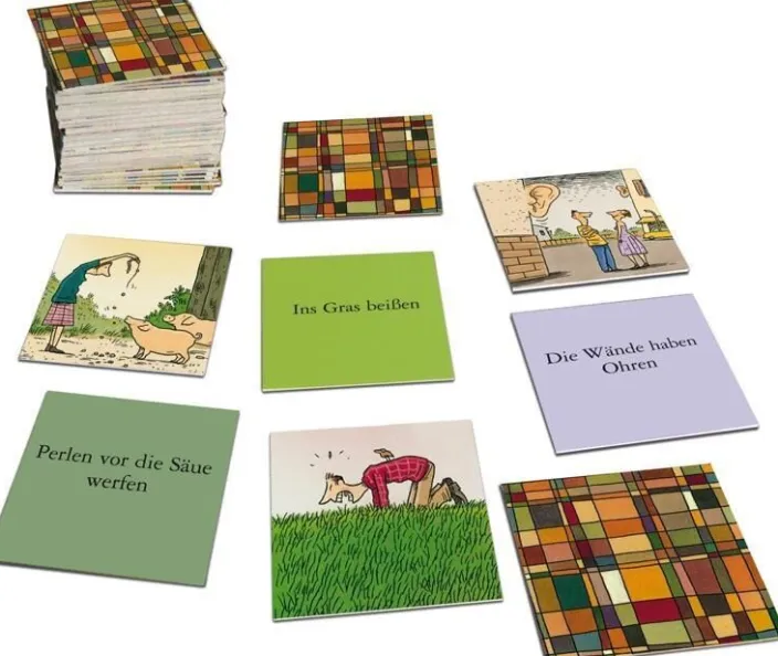 Memo-Legespiel in Wort und Bild: Wände haben Ohren