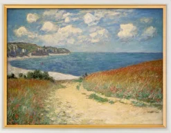 Monet: »Strandweg zwischen den Weizenfeldern« (1882), gerahmt