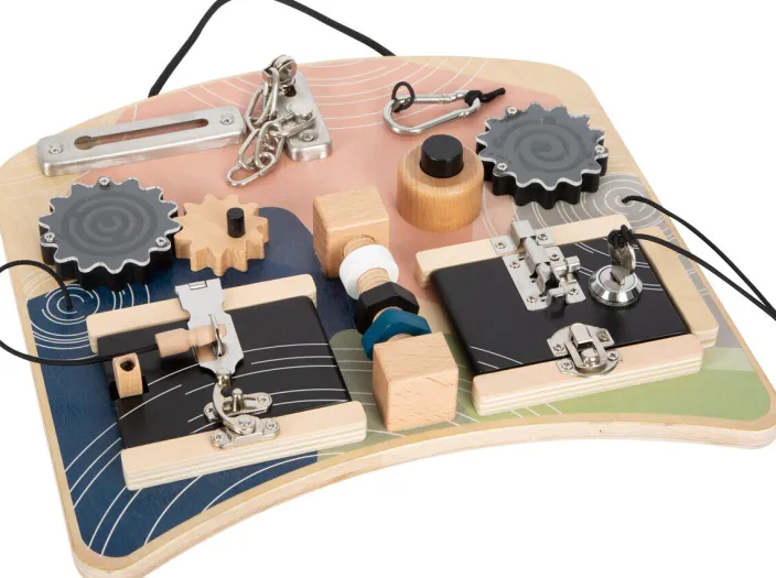 Motorikbrett Schlösser und Rotation