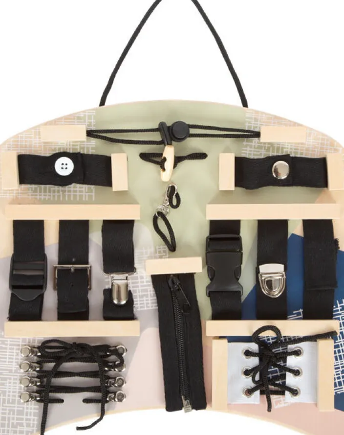 Motorikbrett Verschlüsse und Befestigung