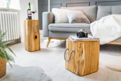 Niedriger Eichen-Beistelltisch