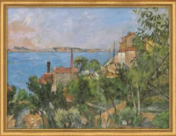Paul Cézanne: Bild »Das Meer bei L´Estaque« (1876), gerahmt