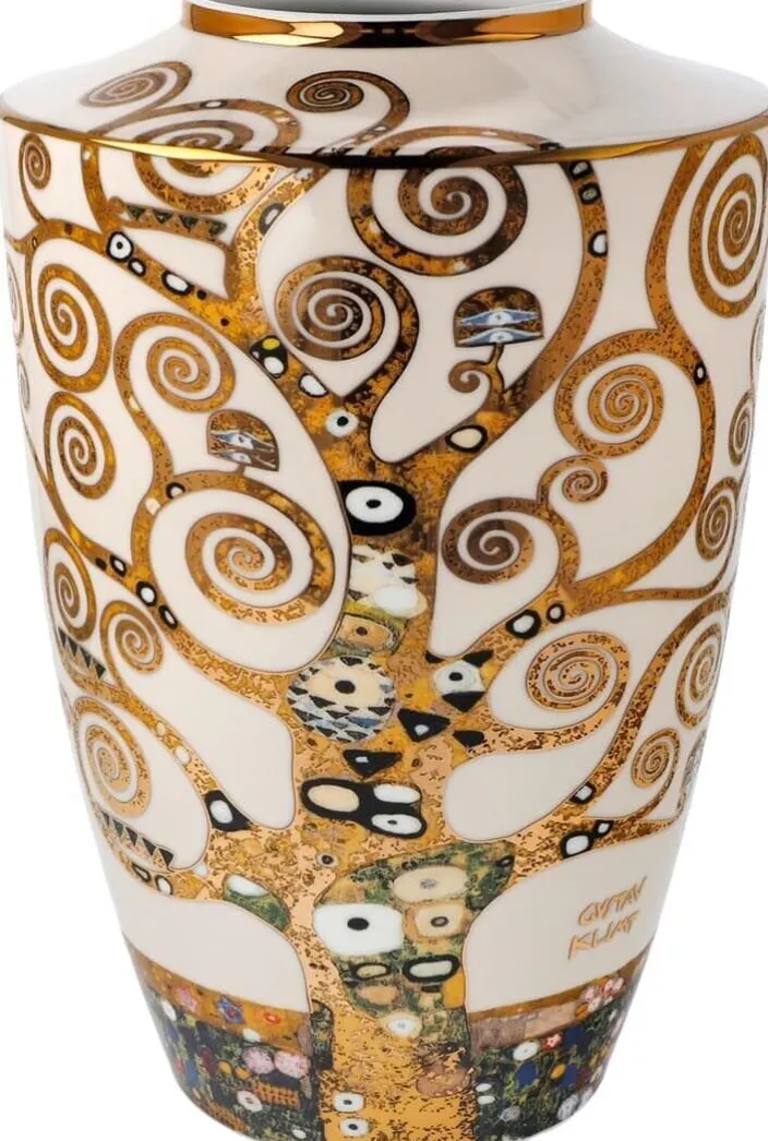 Porzellanvase »Lebensbaum« nach Klimt