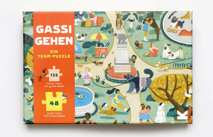 Puzzle »Gassi gehen«