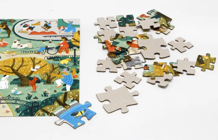 Puzzle »Gassi gehen«