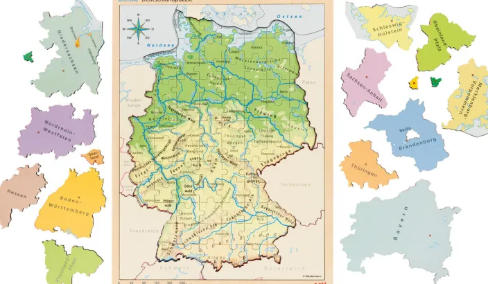 Schichtenpuzzle Deutschland