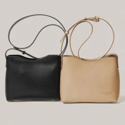 Schultertasche Kernleder