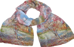 Seidenschal »Blühender Pfirsichbaum« nach Vincent van Gogh